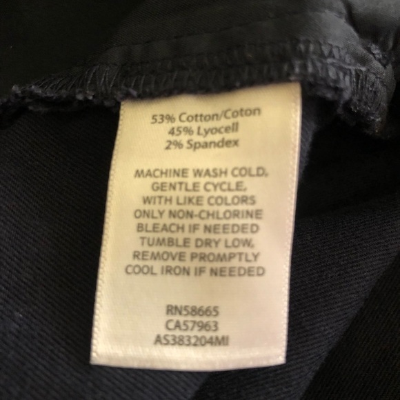 1901 Navy High Waist Cropped Wide Leg Pants Size 10 - Picture 8 of 14